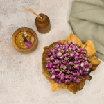 غنچه گل محمدی لاله زار کرمان