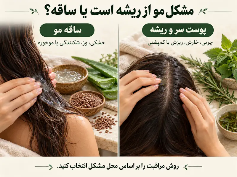 انتخاب روش مراقبت از مو براساس مشکل پوست سر یا ساقه