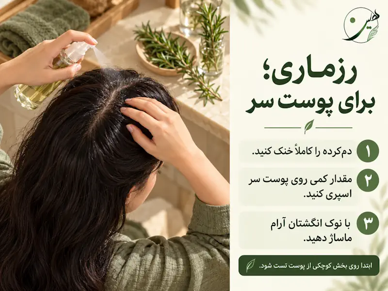 گیاه رزماری برای رشد مو