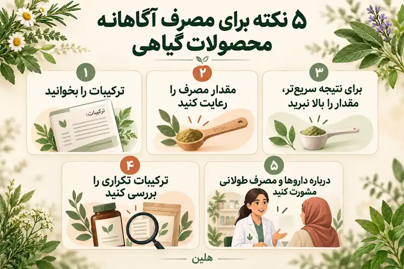 پنج نکته برای مصرف آگاهانه محصولات گیاهی لاغری